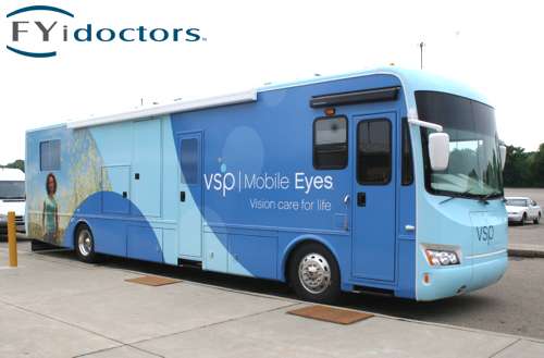 Vision care mobile eyes bus